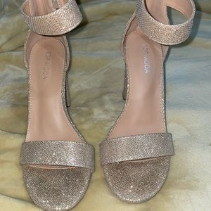 Gold dress heels